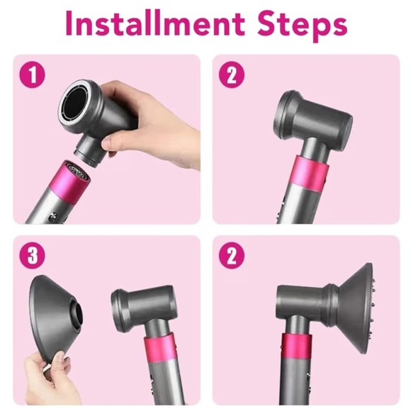 Diffuser and Adapter Attachment for Dyson Airwrap HD01 HD03 HD08 Grey New - Picture 6 of 14